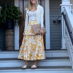 Amur tiered ruffle skirt